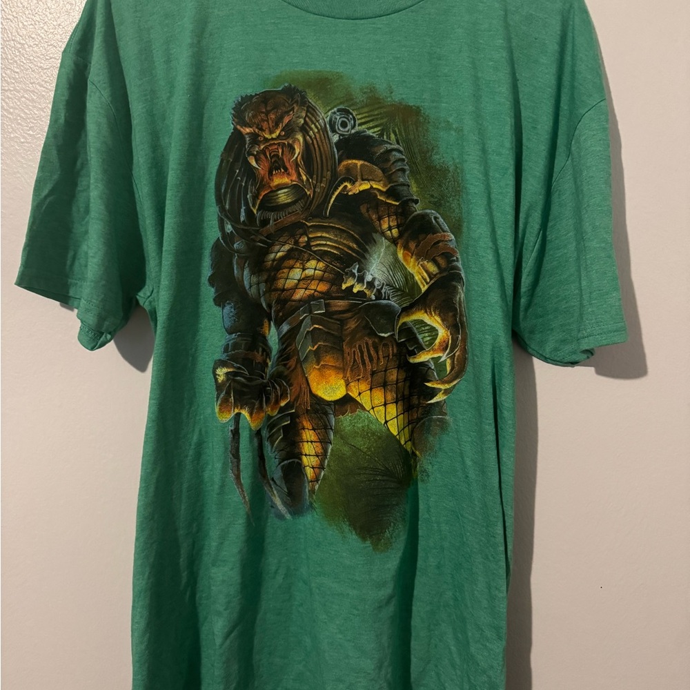 Green Predator Graphic T-Shirt